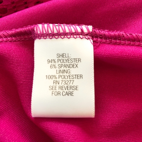 NWOT Lovely Fuchsia Pink Embroidered Below Knee Dress Size: M - Picture 11 of 13